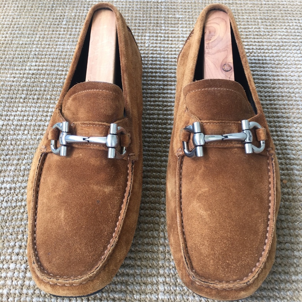 Salvatore Ferragamo Brown Moccasins . Size 7